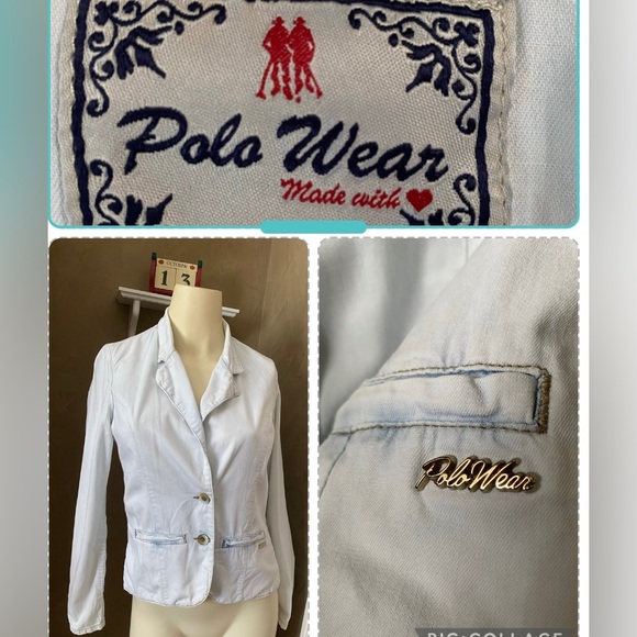 Polo wear brand women’s light jacket acid wash - Picture 1 of 13